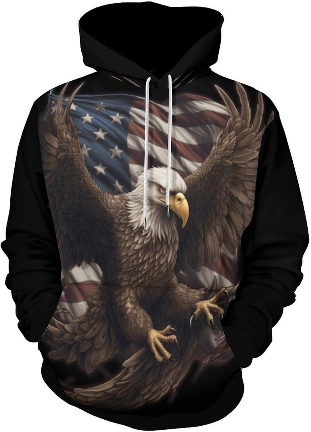 Hoodie for Mens Womens Mens Patriotic American Flag Sweatshirt Retro Skeleton Autumn Winter Long Sleeve Pullover Hoodies Graphic Hoodies sweatshirt
