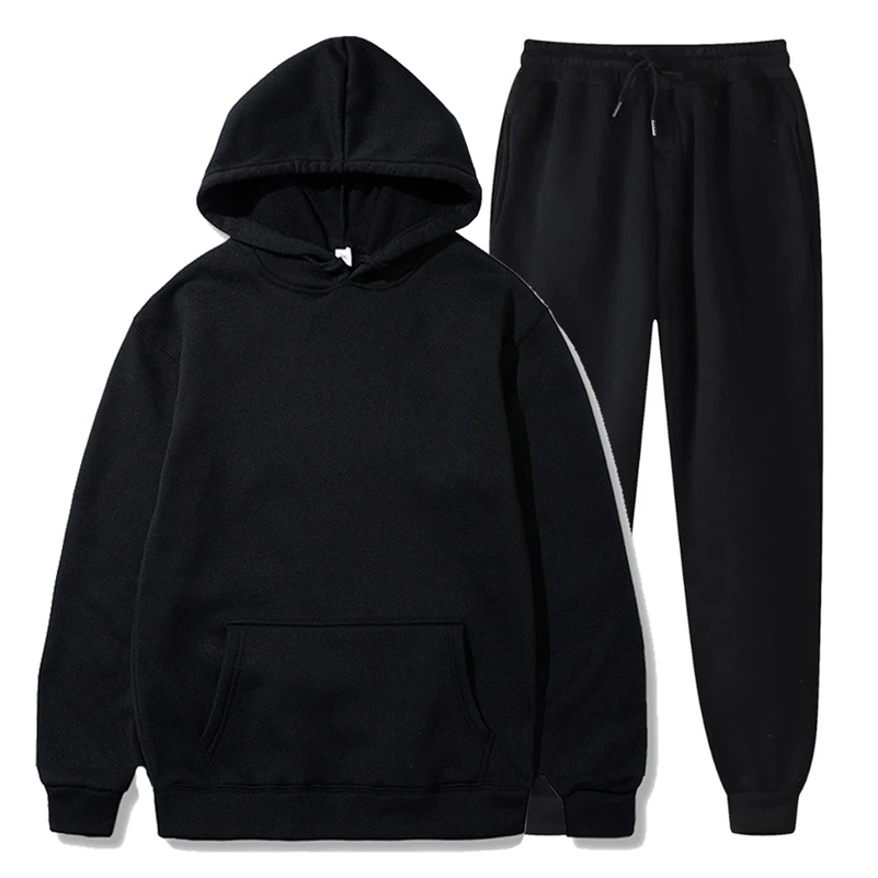 Basic Fleece Hoodies And Sweat Pants Set Men Jogger Set Wholesale Track Suit Sportswear Tracksuits Unisex Ensemble Jogging Homme 241007