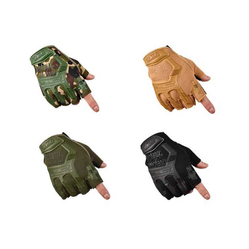 Tactical gloves half finger colored bullets air guns shooting combat anti slip mens bicycles full finger gloves protective equipment CL241008