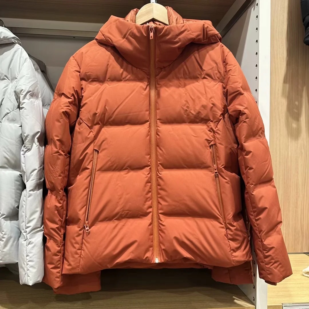 down coat yujia seamless down men's hooded jacket (down jacket 2024 autumn/winter new) 459624