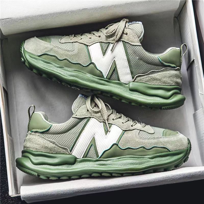 Men's Casual Wear-Resistant Non-slip Breathable Fashion Comfortable Outdoor Platform Round Toe Shoes Spring Autumn Main Ddmymarket