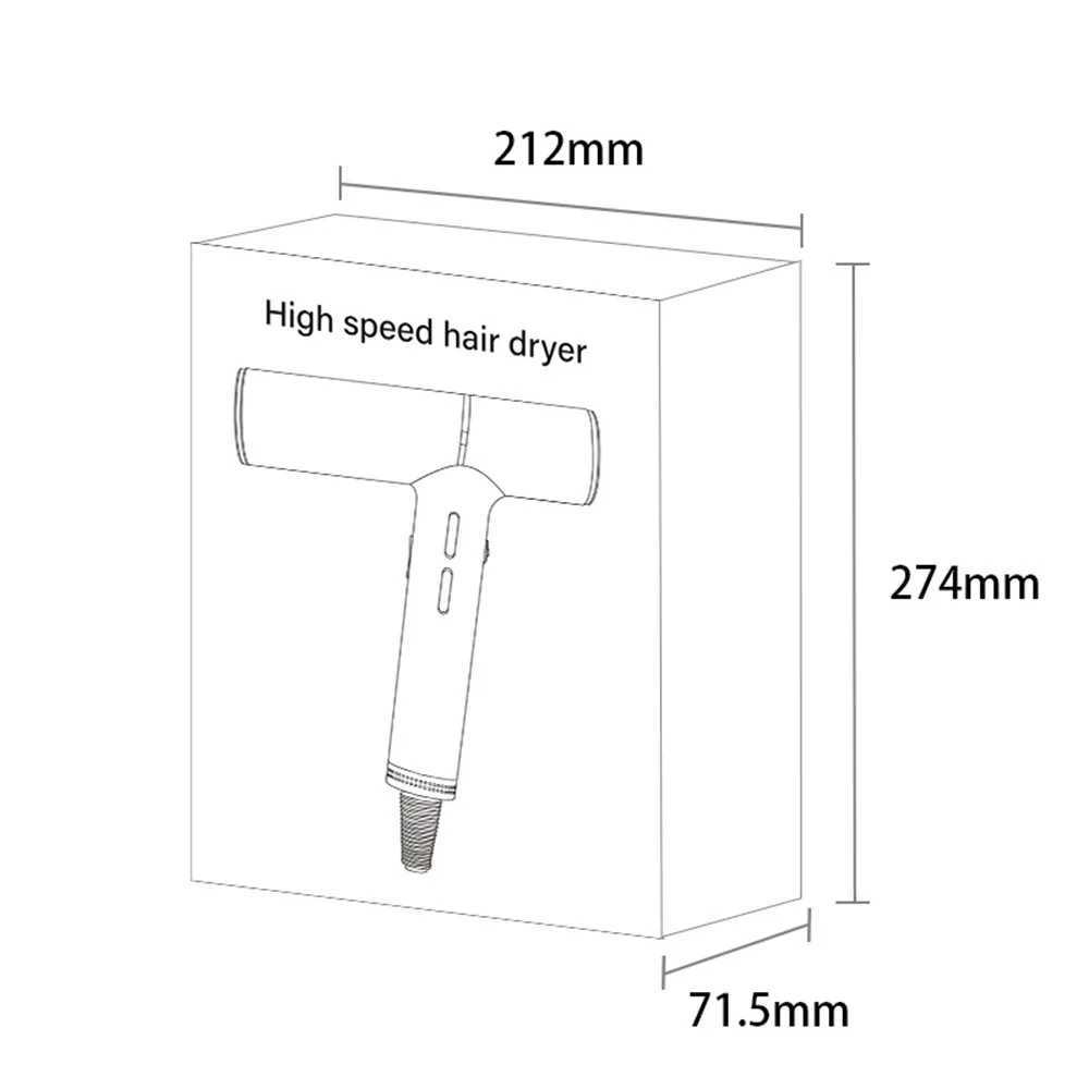 Brushless Motor 110000rpm Hair Dryer Professional Negative Ion Air Blower Fast Drying Constant Temperature Salon Hair ToolsXJ241021