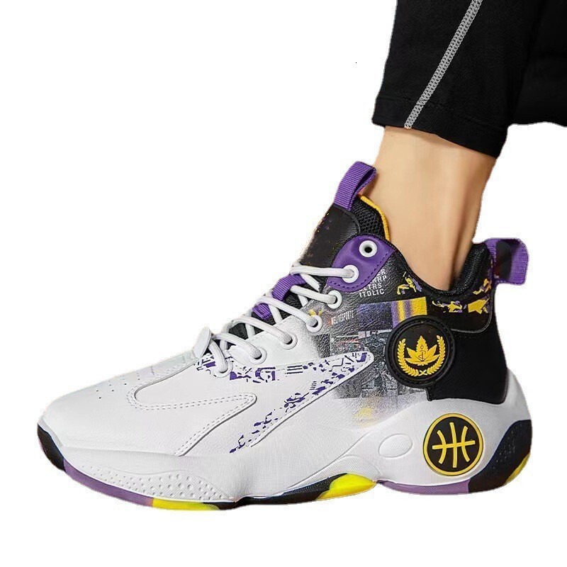 2025 New Basketball Fashion Trend Running Dad High Top Men's Comfortable And Breathable Shoes