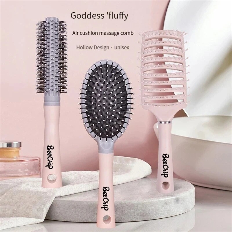 Hairbrush Air Cushion Comb Fluffy AntiHair Loss Massage Hair Brush For All Types Long Thick Thin Curly Natural y240911