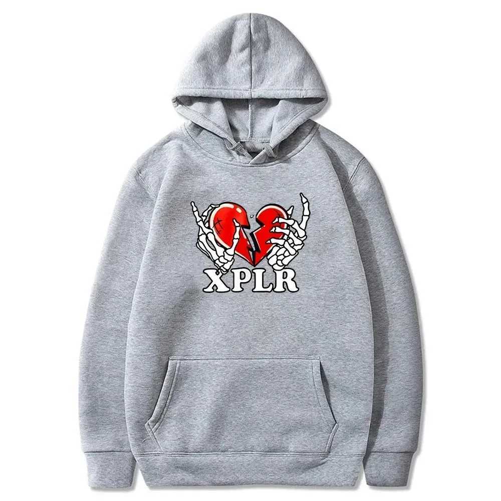 Men's Hoodies Sweatshirts XPLR Heartbreak Hoodie Sam and Colby Merch Mens Cotton Hoodie Long Sleve Top Hoodie Fashion Winter Clothing Y2410223XSQ