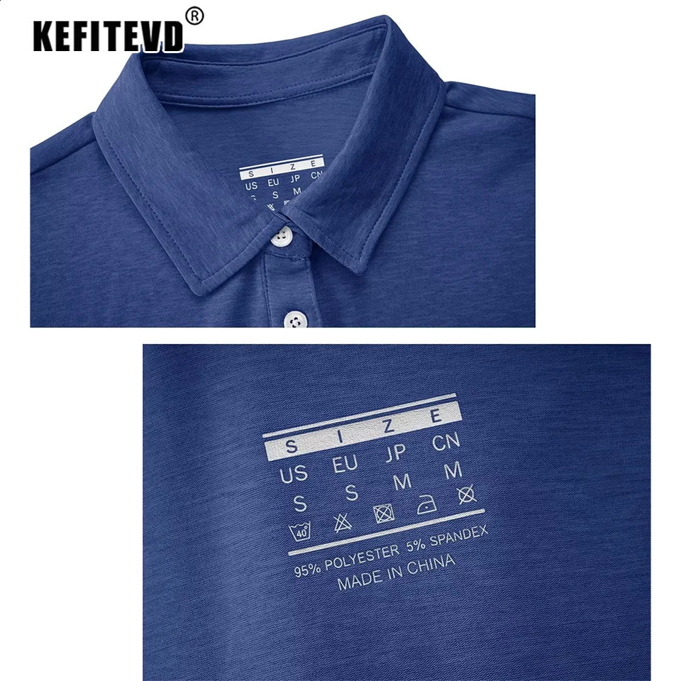 KEFITEVD Summer Polo Shirt Womens Collar Short sleeved T-shirt Quick drying Lightweight Running Sports Tennis Golf Polo Top 240930