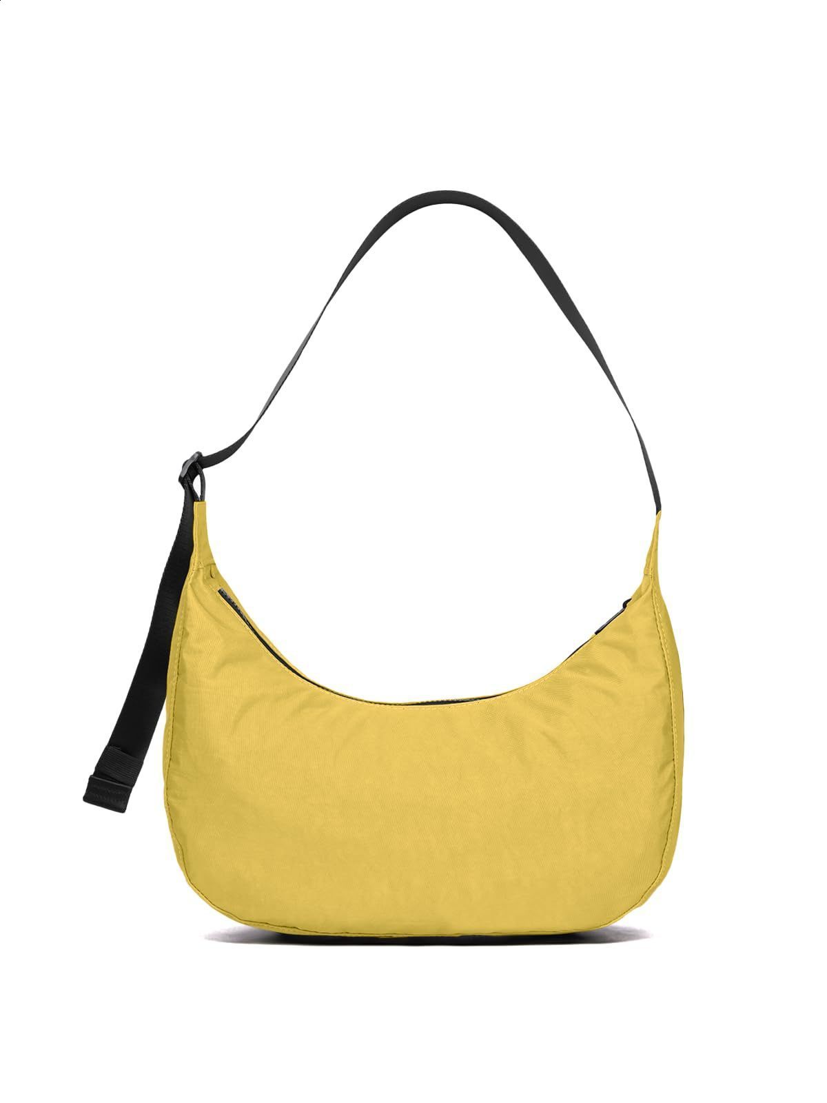 Large Nylon Crescent Crossbody Bag for Women | Casual Solid Color Everyday Shoulder Handbag dh911125171