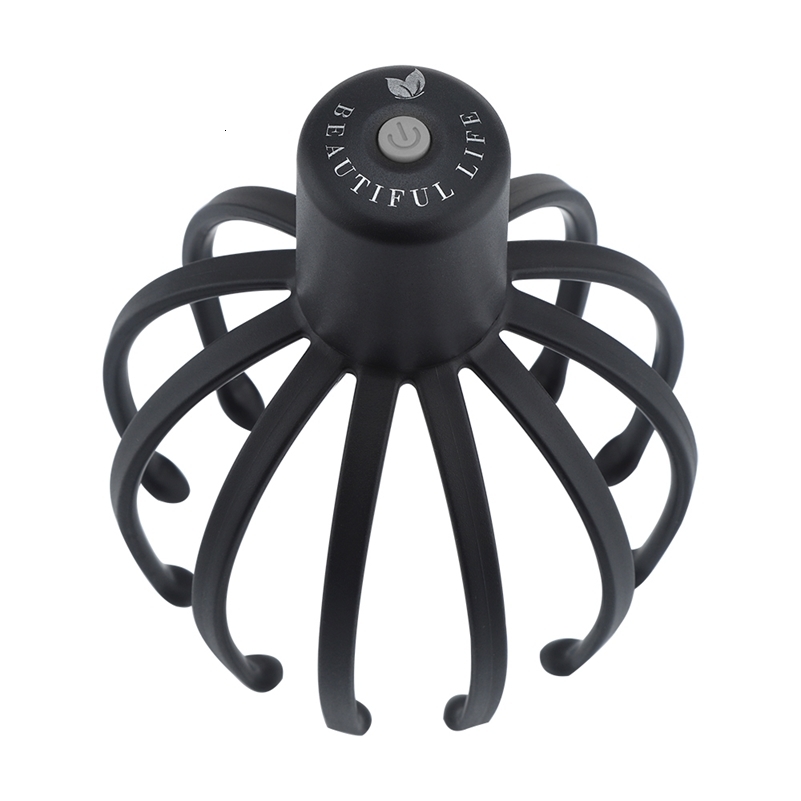 Electric Head Massager with Three Gears 12 TPE Massage Claws Device USB Rechargeable y240911