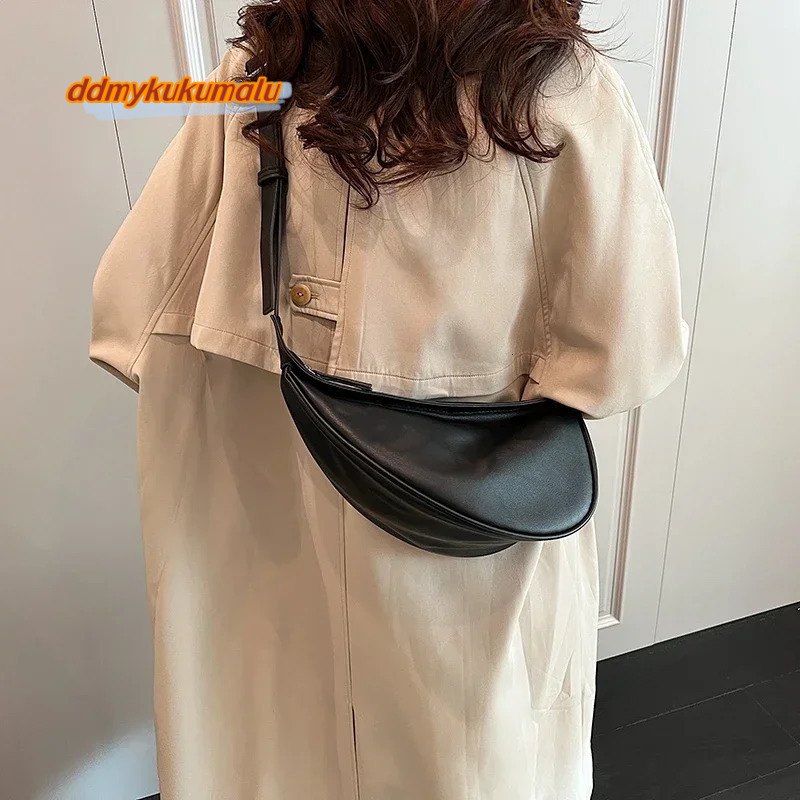 Hot Sale Zipper Shoulder Women's Bags 2024 Sewing Thread PU High Capacity Solid Saddle Free Shipping H6.24#37 ddmykukumalu