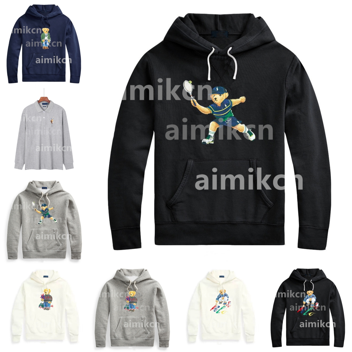 Men's Hoodies Sweatshirts mens Polo tech fleece hoodies Letter Printing bear Long Sleeve Sweatshirts Brand hoodies Pullover winter designer Hoodies