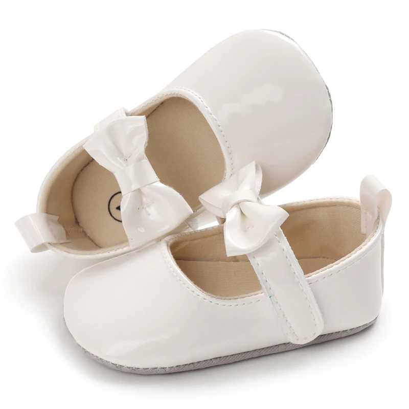 Baby Girl Shoes Fashion Flats Bowknot Soft Sole Newborn Walker Sandals Dress Formal Shoes 0-18 Months X250129