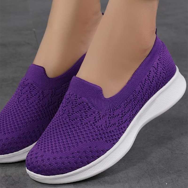 Womens lightweight flat shoes soft and breathable sneakers 2024 womens platform casual shoes free delivery and direct shipping Y241007