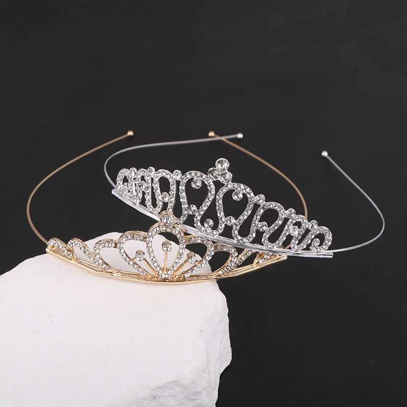 Sweet Princess Tiara Birthday Party Crown Performance Party Decorative Queen Tiaras Beauty Pageant Bride Wedding Hair JewelryX241007