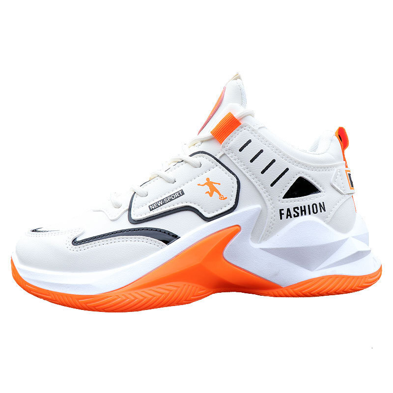 Designer Basketball Spring and Autumn New Multi functional Leather Surface Waterproof Student High Top Sports Fashion Soft Bottom Running Shoes