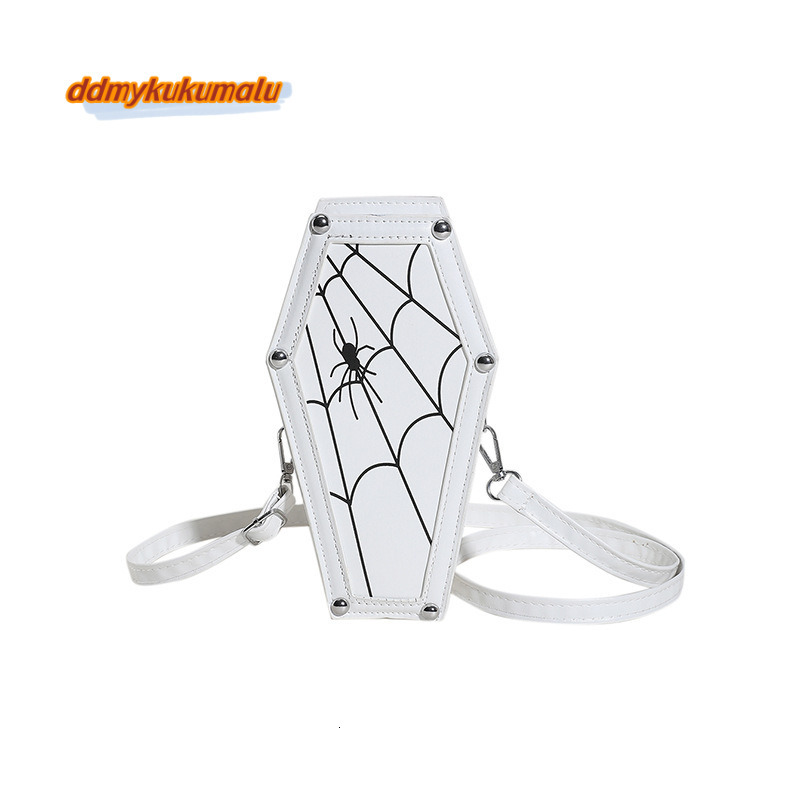 New Halloween Dark Style Personalized Ghost Coffin Gothic Skull Crossbody Women's Bag #20 ddmykukumalu