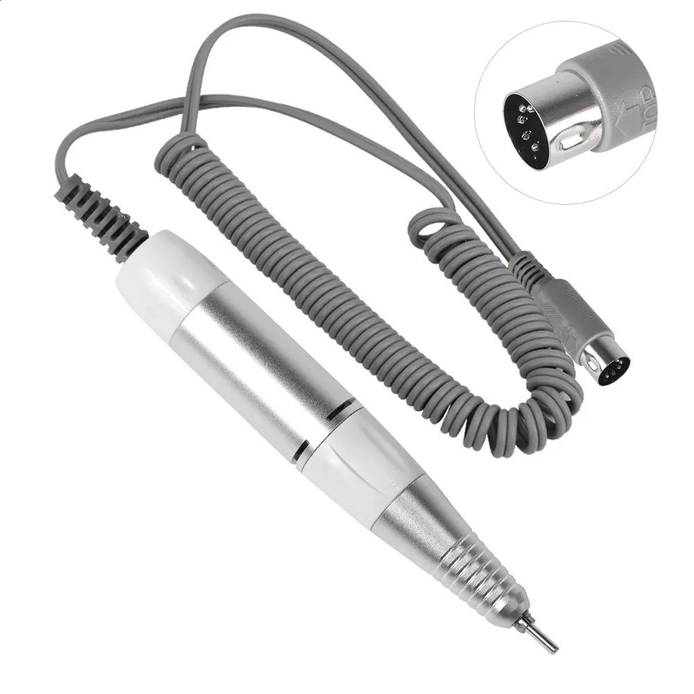 Electric nail drill pen handle file polishing and grinding machine handle manual tool 5-pin plug nail drill accessories 241007