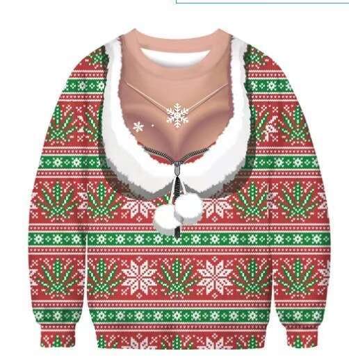shanshi men hoodies designers New round neck hoodie quirky Santa Claus men's couple clothing
