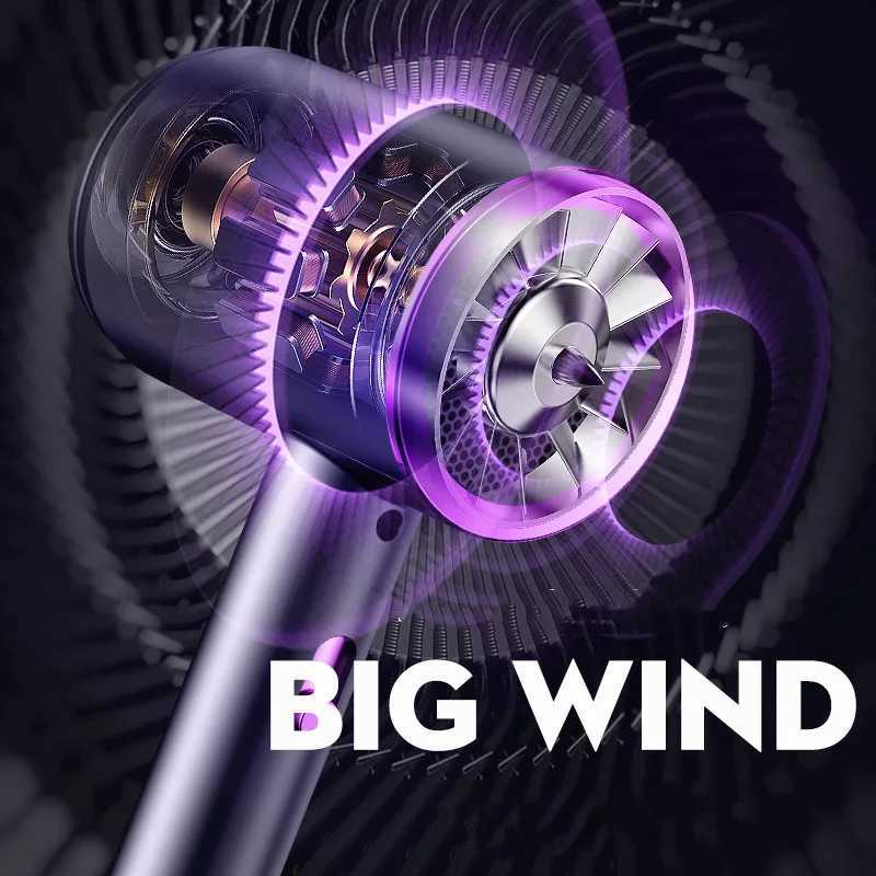 Colorful Fashion Ultra-Thin Portable Hair Dryer Negative Ion Smart Professional Cold And Hot Hair Blower For Salon Home HotelXJ241021