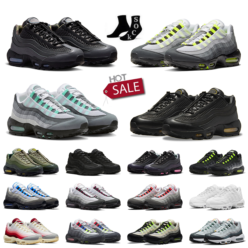Athletic Mens Trainers 95 95s Running Shoes Triple White Black Stadium Green Tour Yellow Sequoia Aegean Storm Blue Pink Beam Neon Men Sneakers Outdoor Sports Shoe