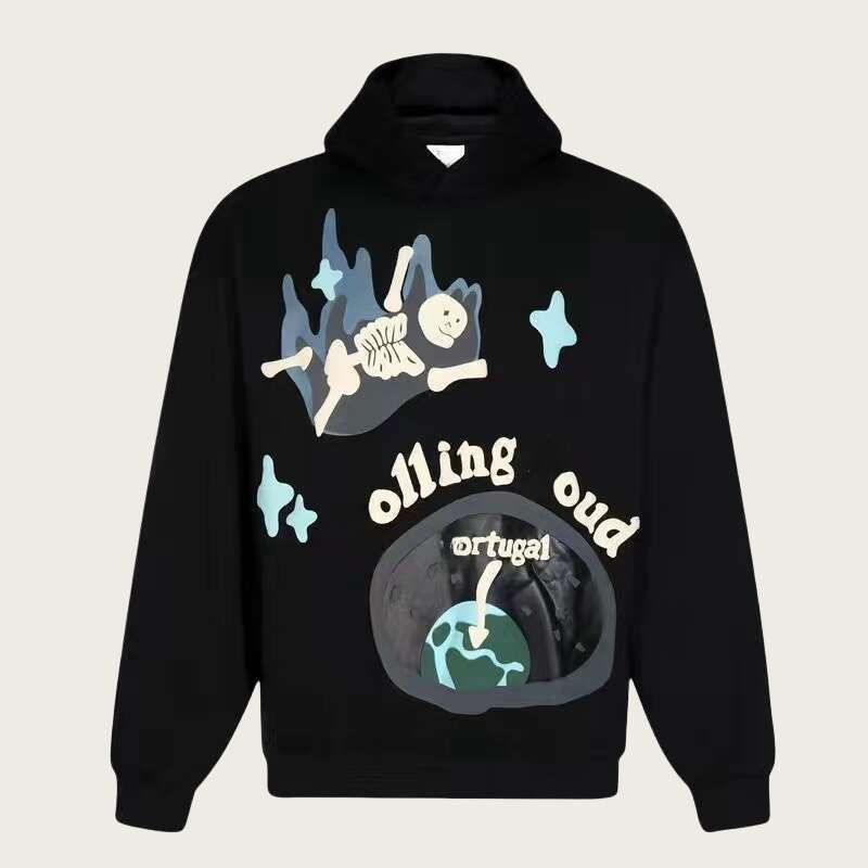 Mens Graphic Print Pullover Hoodie Long Slve ONeck Sweatshirt for Casual Hip Hop Style L251018RY73