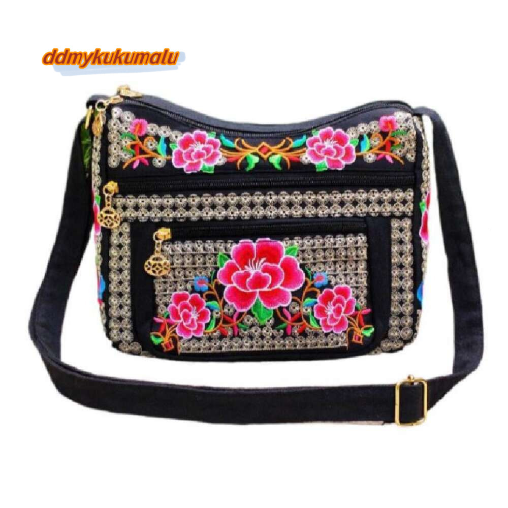 Multi Layer Messenger Women Vintage Chinese style Embroidery Crossbody Large Capacity Adjustable Strap Shoudler Bag H6.27#22 ddmykukumalu