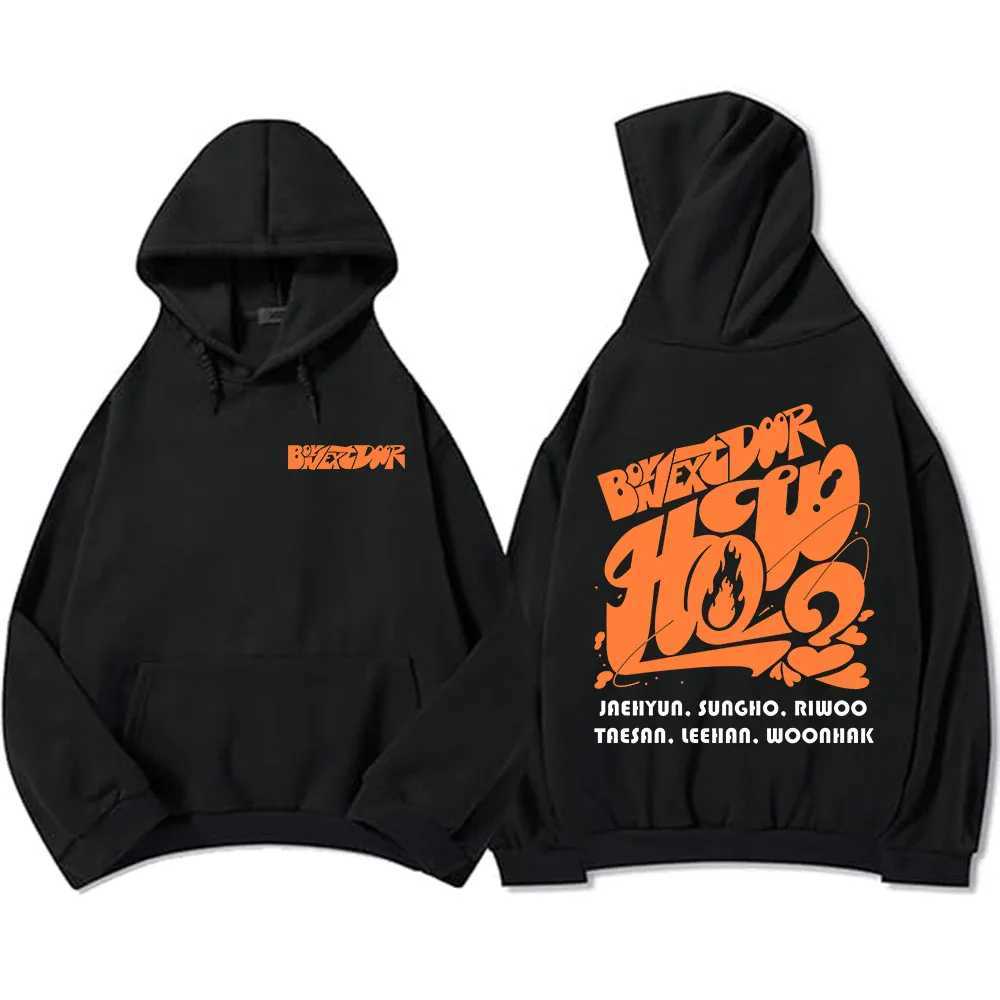 Men's Hoodies Sweatshirts Winter Clothing BOYNEXTDOOR Boys Band Sweatshirts Fashion Graphic Printing Sudadera Ropa Hombre Long Slve Hooded Pullov
