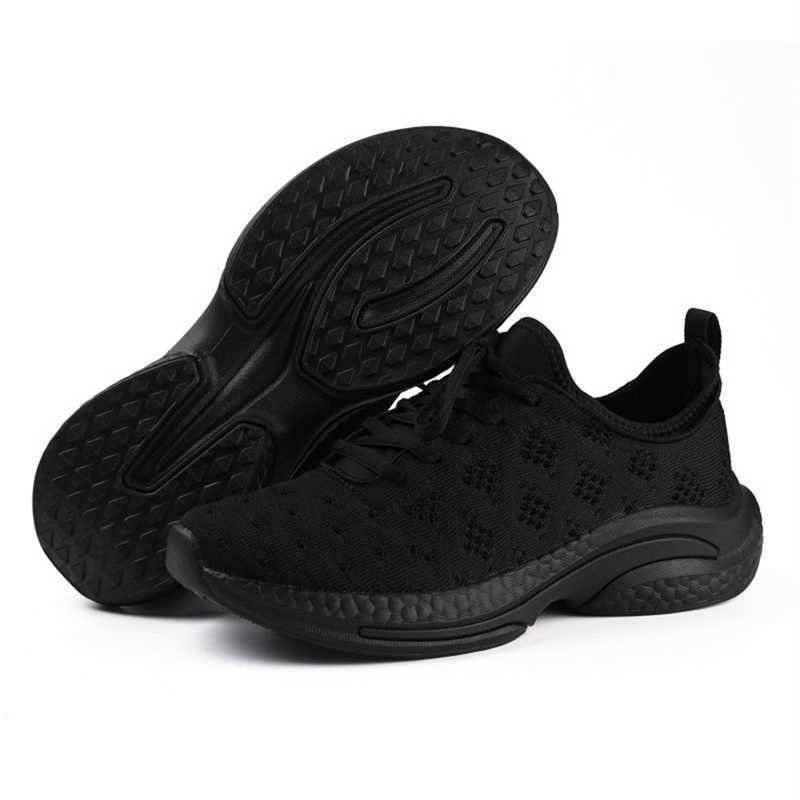 Womens mesh breathable casual sports shoes mens lightweight cushioned sports shoes anti slip outdoor running and jogging couple shoes Y241007
