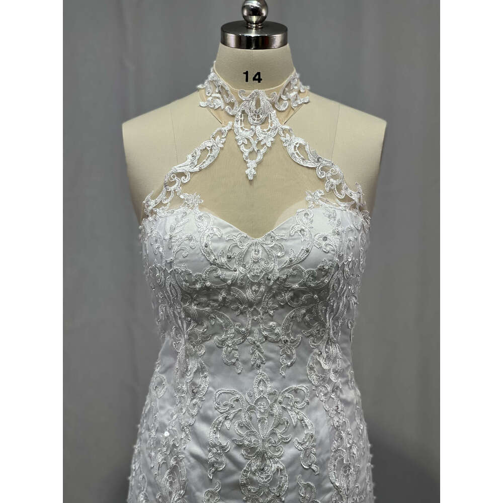 MYYBLE 2022 Arabic Aso Ebi Vintage Lace Beaded Sheer Neck Mermaid Bridal Dresses Sexy Cheap Wedding Gowns