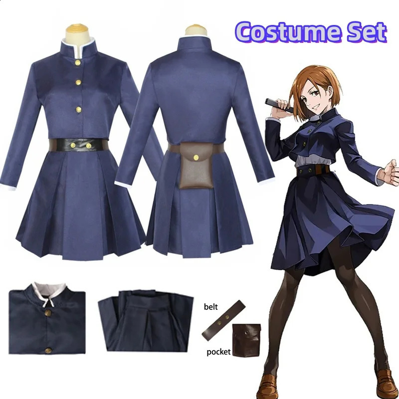 Jujutsu Kaisen cosplay costume Kugisaki Nobara Tatoo girls set 241007