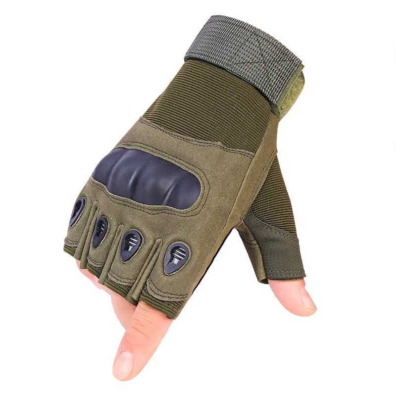 Half finger full finger gloves mens hard shell outdoor sports cycling gloves fitness training protective tactical gloves CL241008