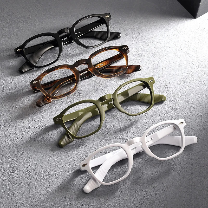 High end Imported Sheet Glasses Frame for Men RetroLarge Face Glasses Frame Myopia Glasses Frame Customizable Myopia Glasses 240925