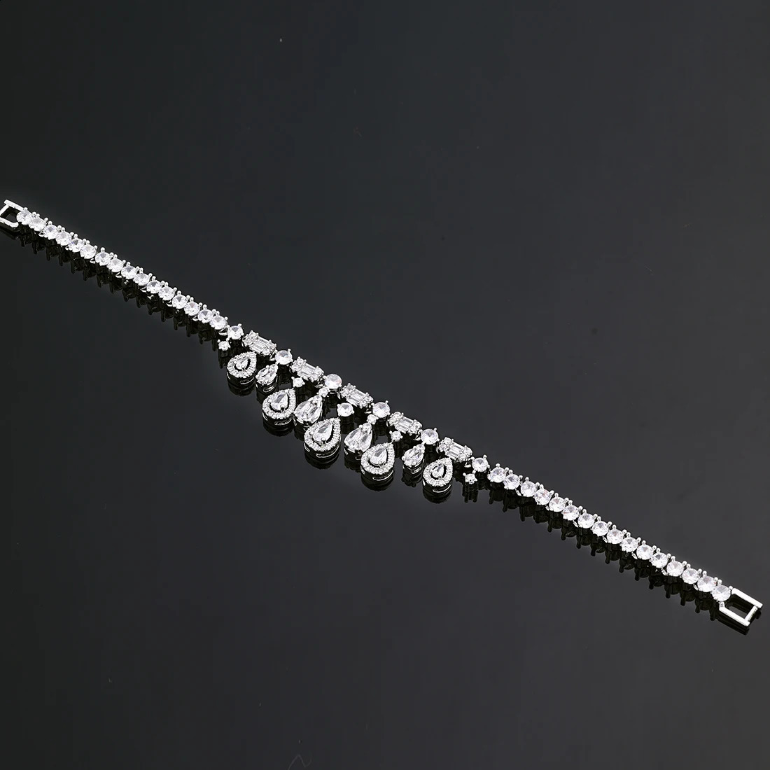 2024 4-piece Ring Cubic Zirconia Bridal Dubai Nigeria Crystal Wedding Jewelry Set 241007 Z260313