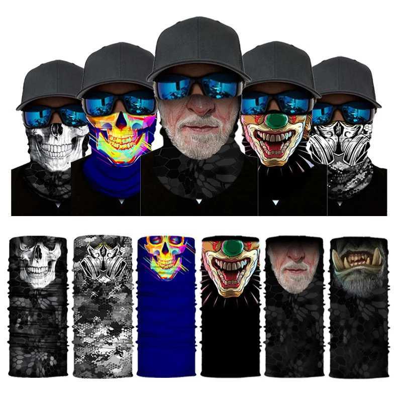 Bicyc Bandana Scarf Seams Tactical Neck Cover Bicycle Skiing Face Mask Clava Mens Motorcycle Hiking Fishing Ski Board W241005