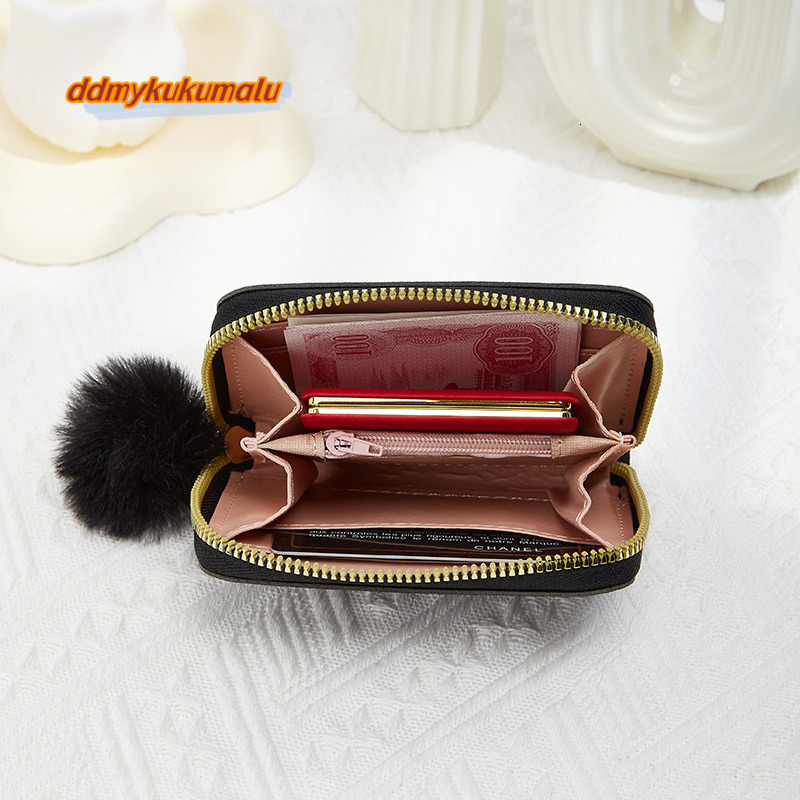 2024 Korean Edition New Single Zipper Multi functional Short Women's Zero Wallet Fashionable and Minimalist Bag Handbag #6 ddmykukumalu