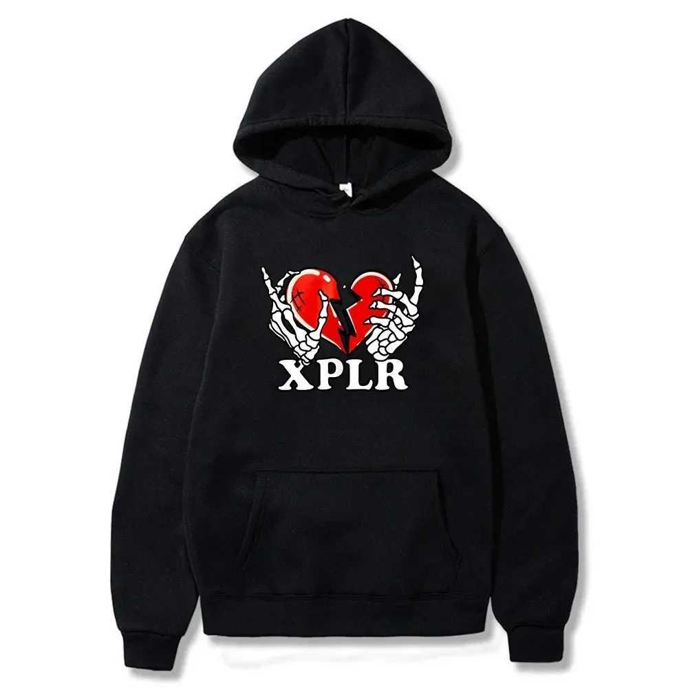 Men's Hoodies Sweatshirts XPLR Heartbreak Hoodie Sam and Colby Merch Mens Cotton Hoodie Long Sleve Top Hoodie Fashion Winter Clothing Y2410223XSQ