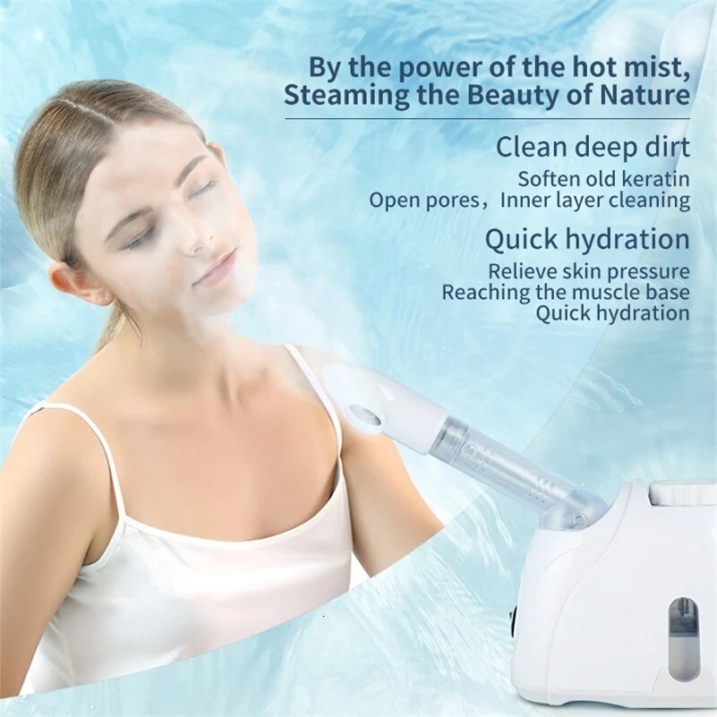 Steamer with Extendable Arm Steaming Warm Mist Humidifier for Face Spa Sinuses Moisturizing Homeuse Or Salon y240911
