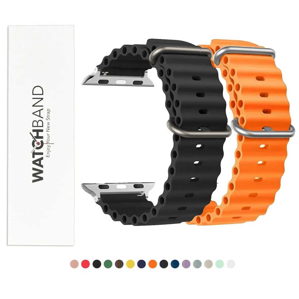 Sports watch strap for Apple Watch Band ultra 1 2 series 9 SE silicone bracelet 38mm 40mm 41mm 44mm 45mm 49mm 38 41 44 45 49 mm W241007