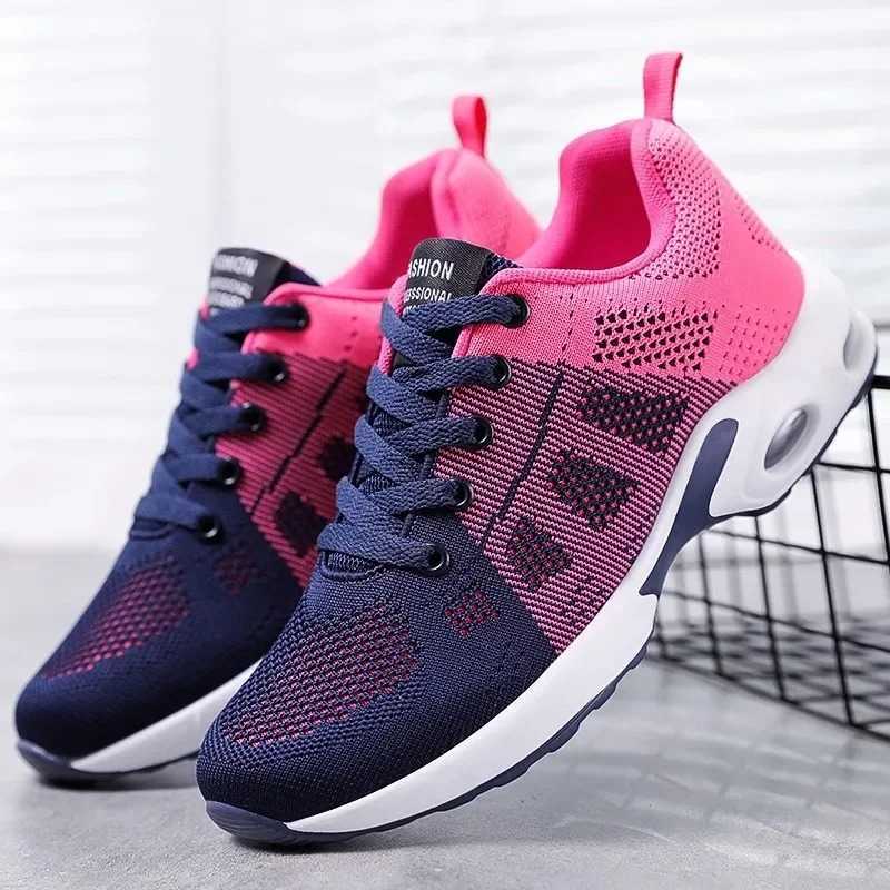 2024 Womens Shoe Network Womens Vulcanized Shoes Breathable Womens Sports Shoes Mixed Color Lace Outdoor Womens Breathable Sports Shoes Y241007