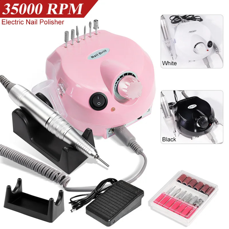 35000 RPM electric nail drill used for cutting manual nail tips manual nail tips and electric nail tool files 241007