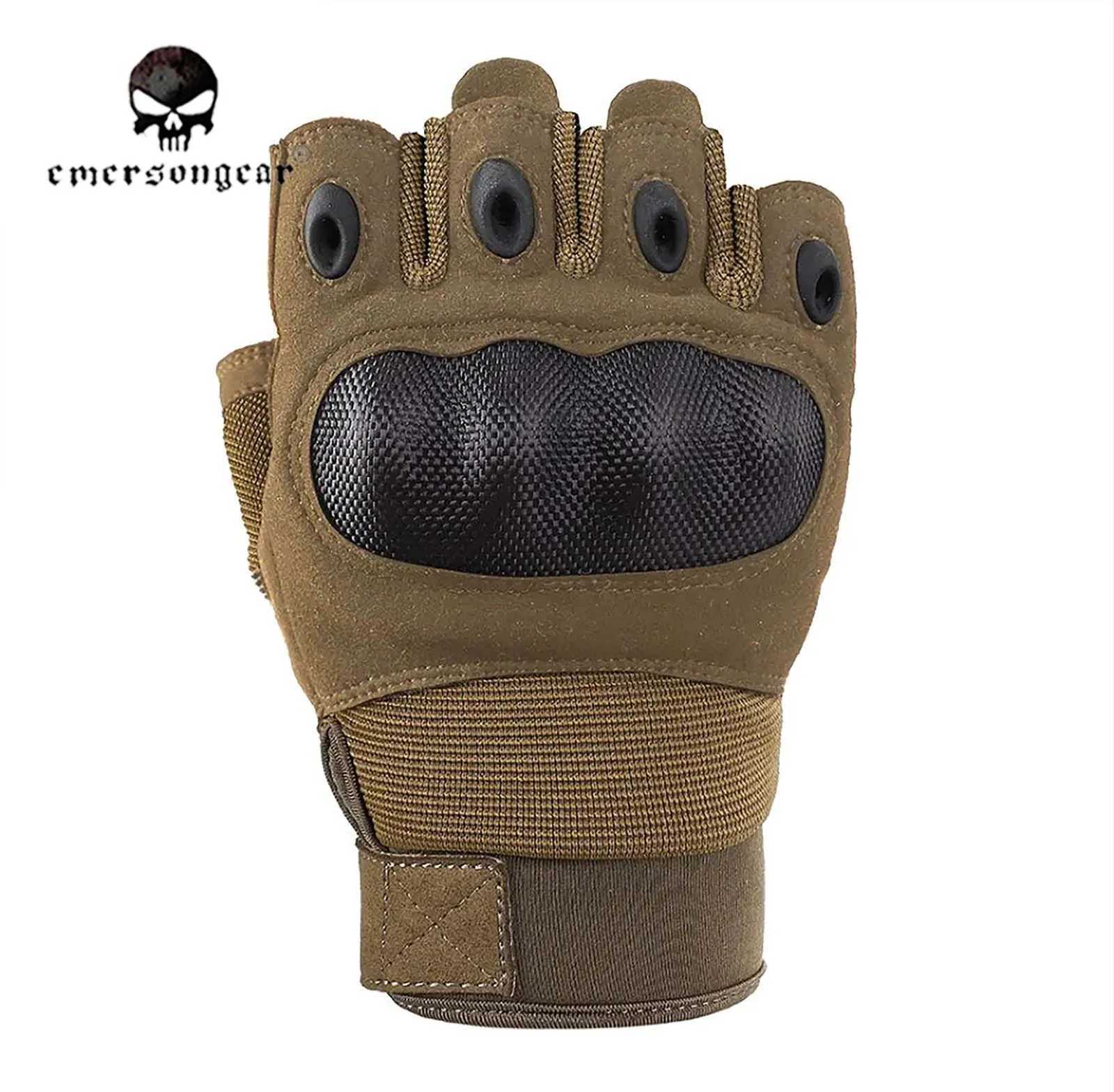 Emersongear tactical half finger gloves combat hand protection equipment handicrafts hunting Milsim hiking training CL241007
