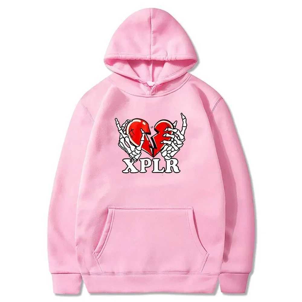 Men's Hoodies Sweatshirts XPLR Heartbreak Hoodie Sam and Colby Merch Mens Cotton Hoodie Long Sleve Top Hoodie Fashion Winter Clothing Y2410223XSQ