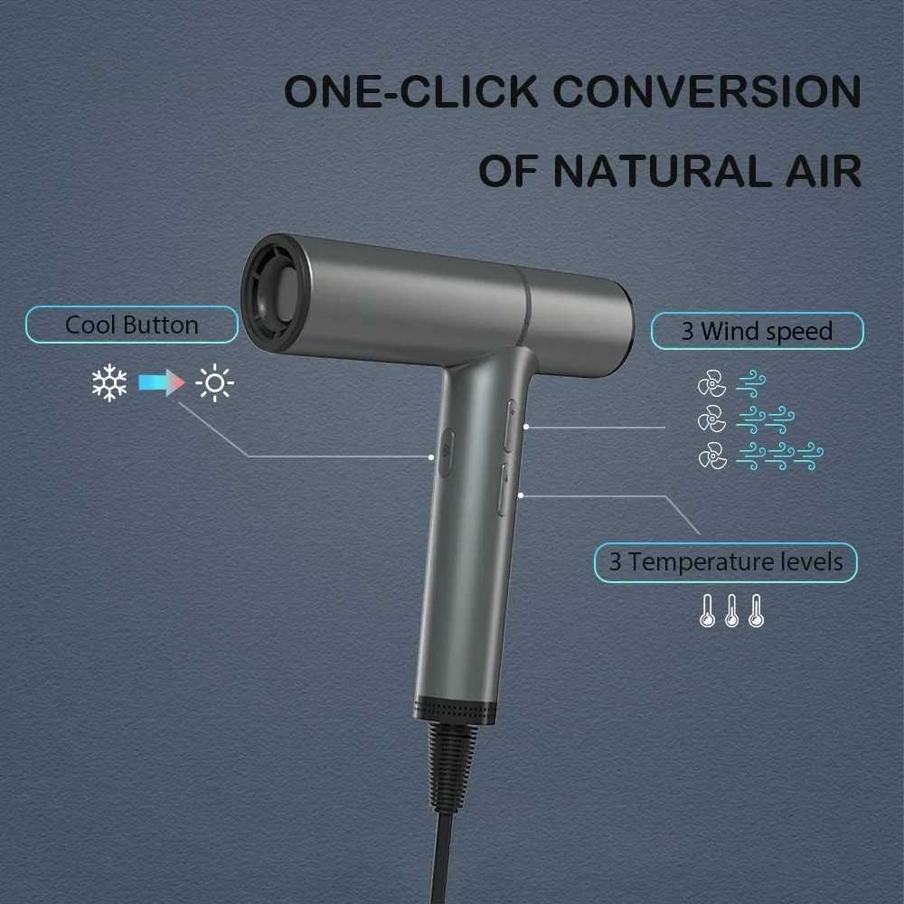 Brushless Motor 110000rpm Hair Dryer Professional Negative Ion Air Blower Fast Drying Constant Temperature Salon Hair ToolsXJ241021