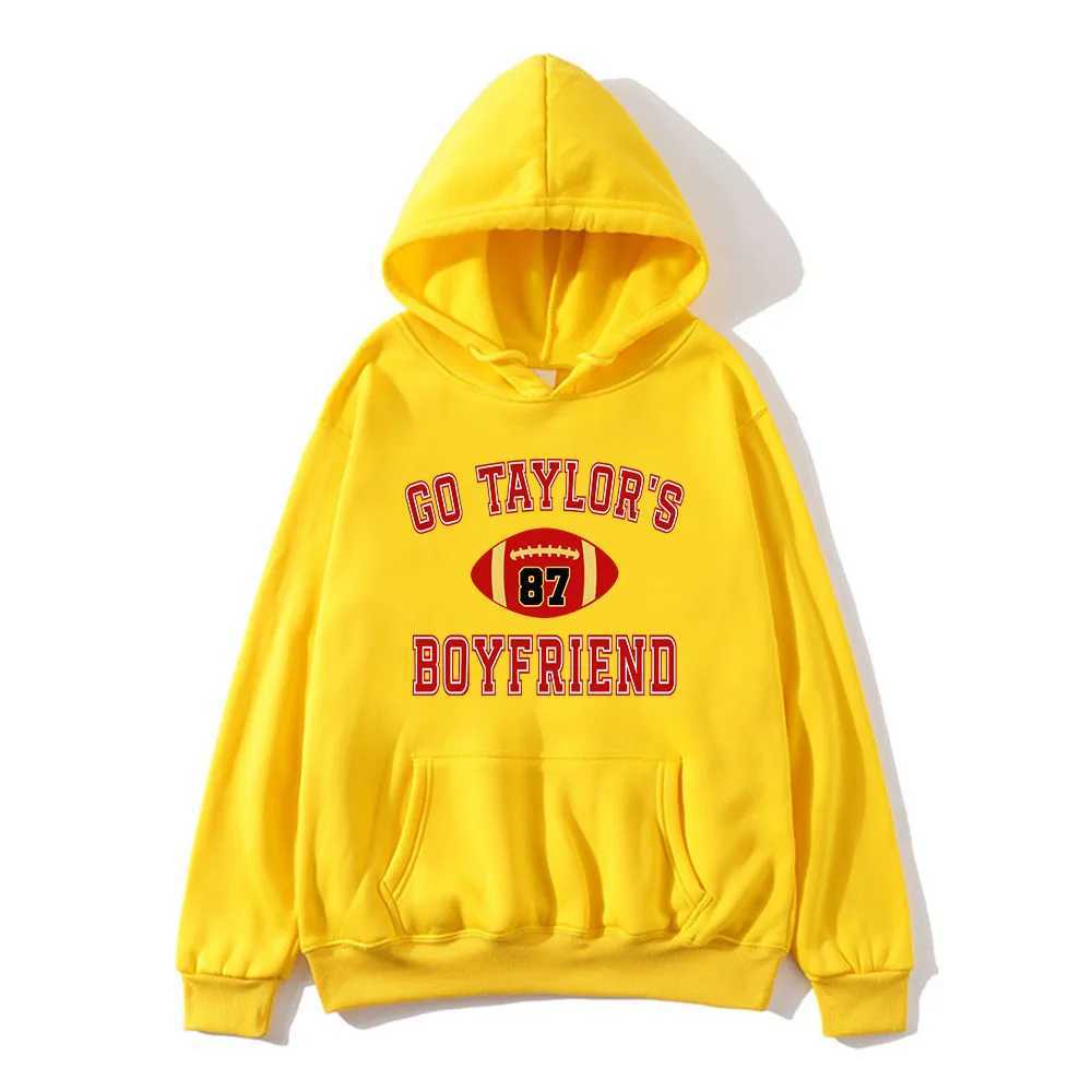 Men's Hoodies Sweatshirts Go Taylors Boyfriend Hoodie for Autumn/Winter Fashion Hooded Moletom Long Slve Flce Clothes 87 Football Ropa Hombre Hoo