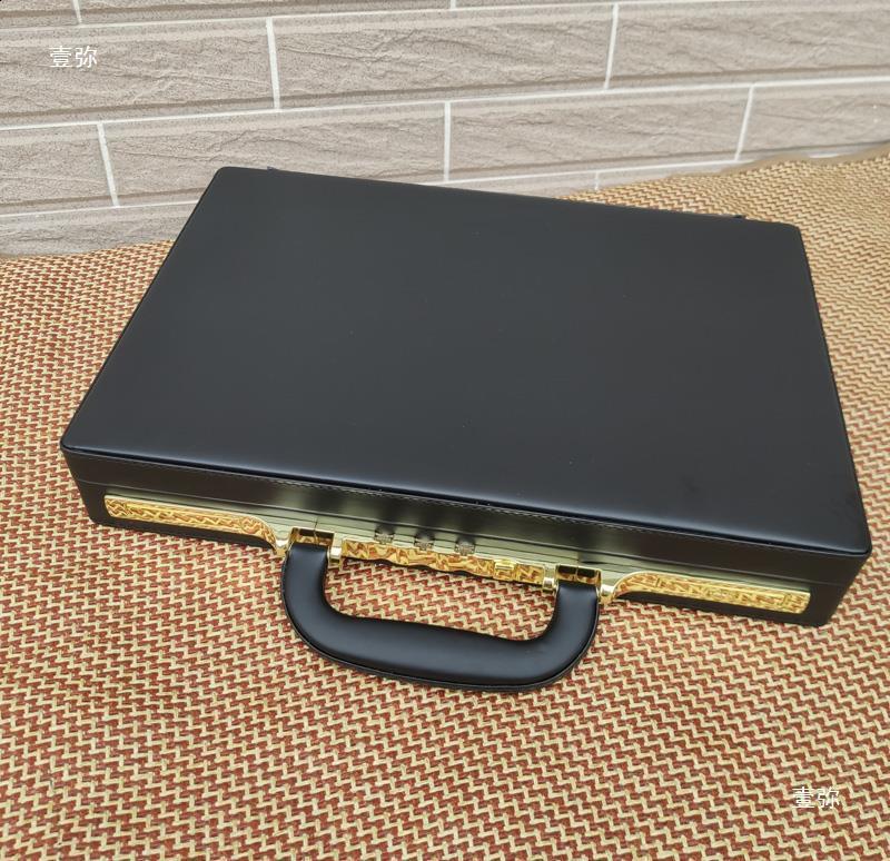 Handheld Official Document Password Box Suitcase Business Password Box Multi functional Computer Portable Storage
