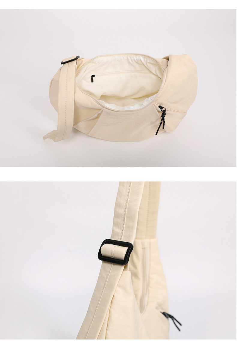 Women's Trendy Large Capacity Sports Shoulder Bag - Durable Nylon Dumpling Style