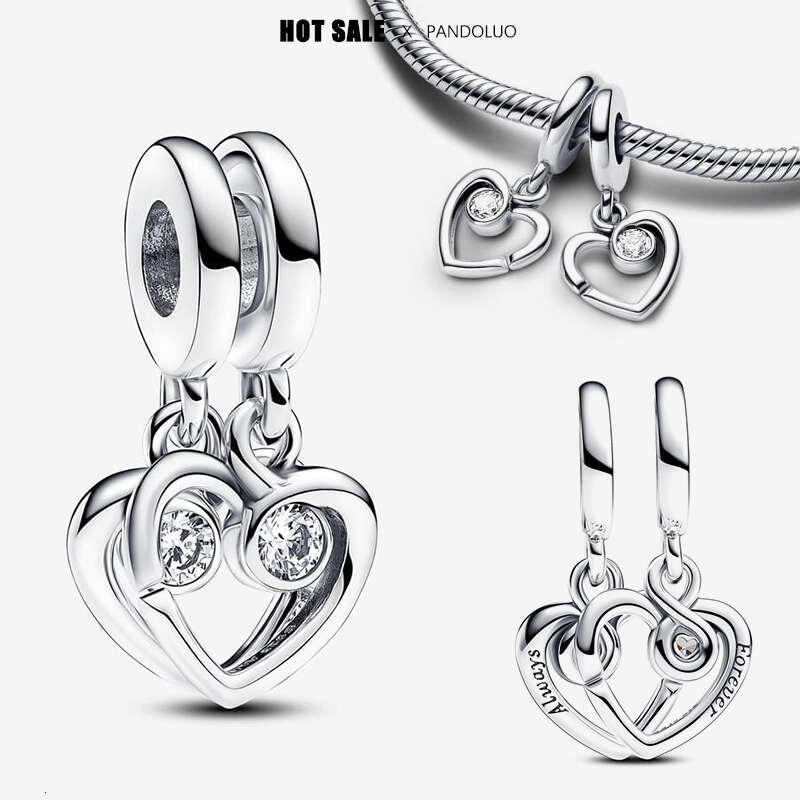 Classics 925 Sterling Silver Sun Moon And Stars Charm Beads Fits Original Bracelets For Women Heart Pendants Bead DIY Jewelry