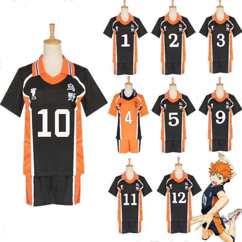 Cos Haikyu Haikyuu Cosplay Costume Karasuno Koukou High School Volleyball Club Hinata Shoyo Kageyama Tobio Sportswear Jerseys