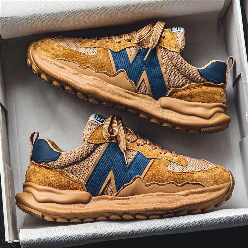 Men's Casual Wear-Resistant Non-slip Breathable Fashion Comfortable Outdoor Platform Round Toe Shoes Spring Autumn Main Ddmymarket