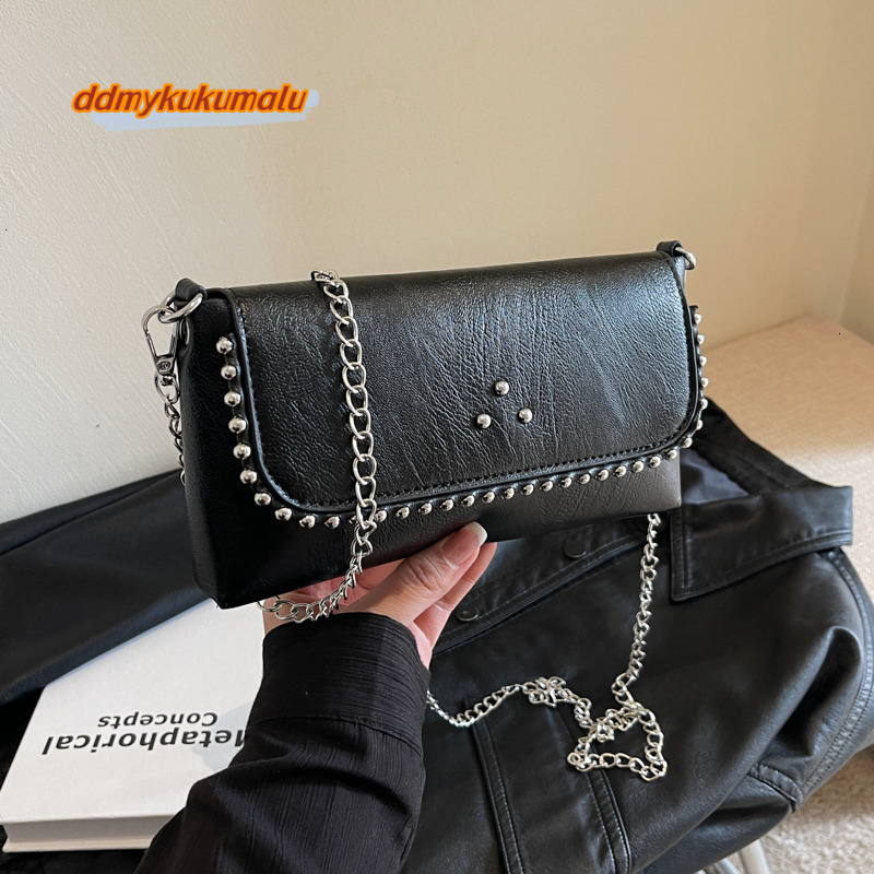 PU Soild Envelope Shoulder Hasp Chains Rivet Party Crossbody Bags for Women 2024 Brand Fashion New Style Bolsos De h6.25#25.87 ddmykukumalu