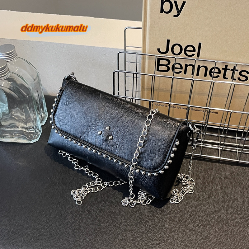 PU Soild Envelope Shoulder Hasp Chains Rivet Party Crossbody Bags for Women 2024 Brand Fashion New Style Bolsos De h6.25#25.87 ddmykukumalu